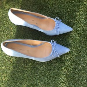 Baby blue shoes by Zara